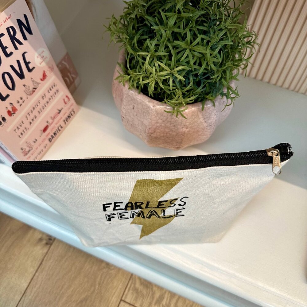 Fearless Female || Screen Printed Zipper Pouch - Picture 3 of 6